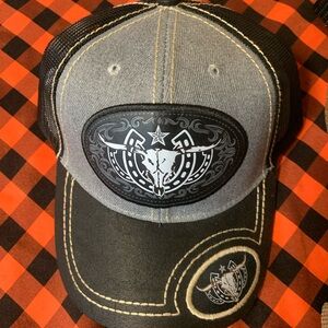 Cow Skull and Horseshoe Cap